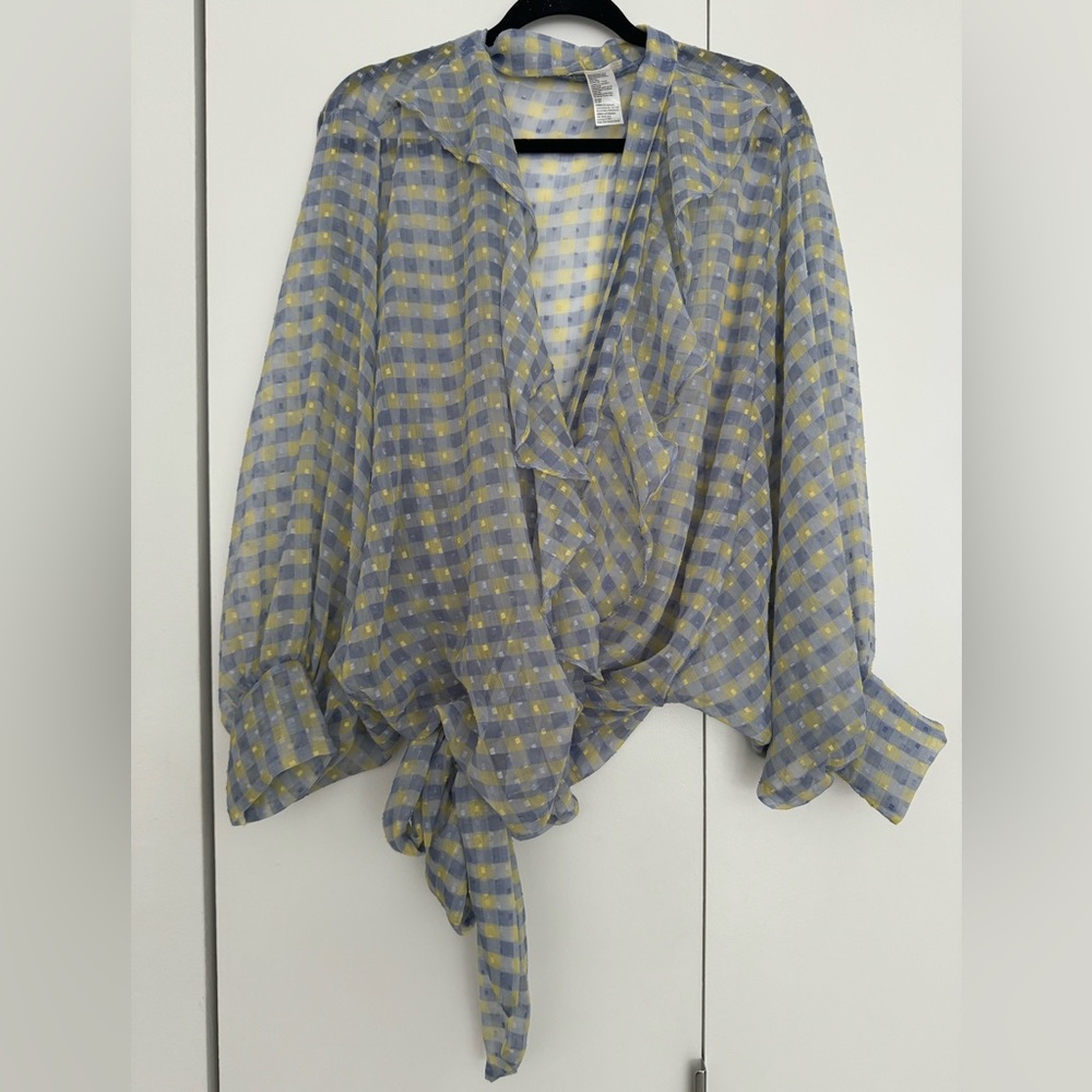 Free People Sheer Wrap Top